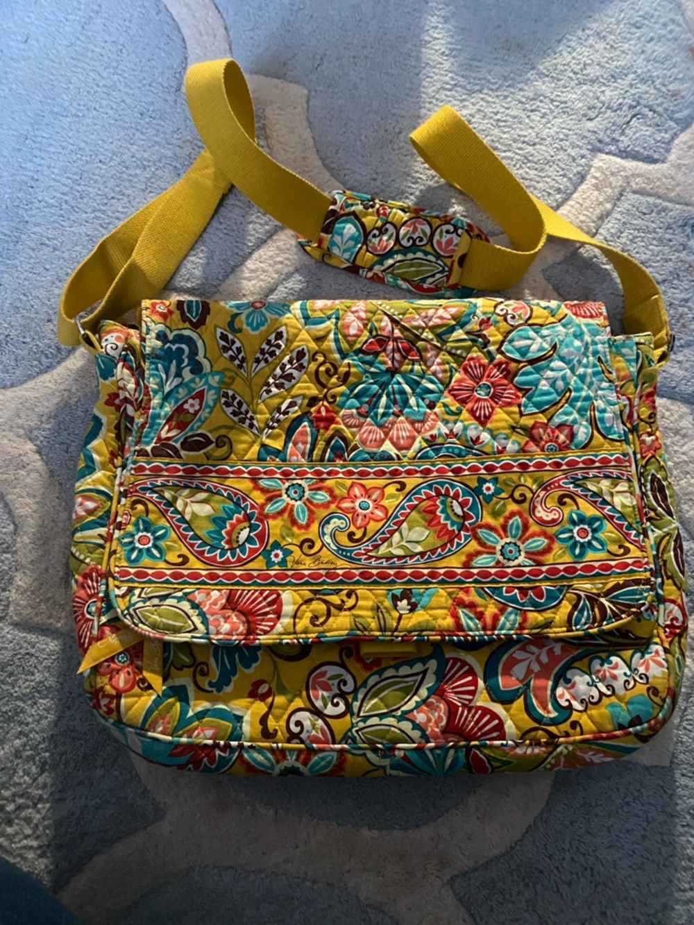 Vera Bradley Provencial Crossbody Bag - Yellow Multi